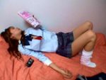 女子校生うっかりボタンかけ忘れ胸チラモロ乳首　Vol.１