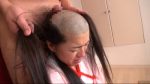 美熟女落ち武者刈り 青木椿 強制落ち武者カットに絶叫！丸刈りFUCK！！