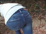 Gパン熟女　強制尻ふりスパンキング